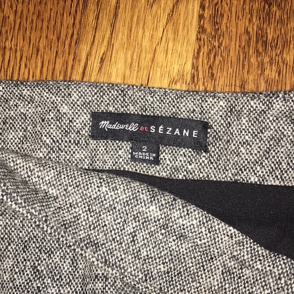 MADEWELL SEZANE Léonie herringbone 2 skirt - Picture 6 of 8